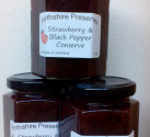 Strawberry Conserve with Black Pepper 227g